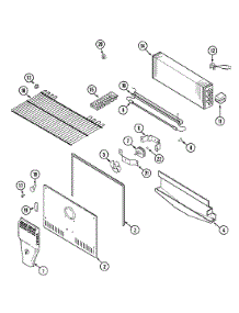 03 - Freezer Compartment parts for Maytag Refrigerator MTM1943ARW from AppliancePartsPros.com