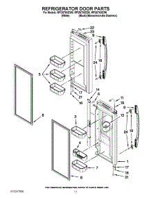 07 - Refrigerator Door Parts parts for Maytag Refrigerator MFI2670XEB0 from AppliancePartsPros.com