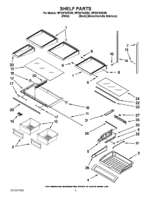 03 - Shelf Parts parts for Maytag Refrigerator MFI2670XEM0 from AppliancePartsPros.com