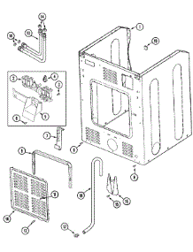05 - Cabinet-Rear (Washer) parts for Maytag Washer Dryer Combo MUE2000AZW from AppliancePartsPros.com