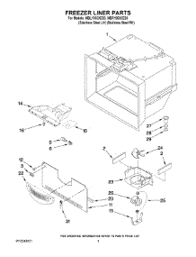 02 - Freezer Liner Parts parts for Maytag Refrigerator MBL1953XES0 from AppliancePartsPros.com