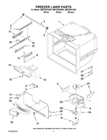 02 - Freezer Liner Parts parts for Maytag Refrigerator MBF2258XEW0 from AppliancePartsPros.com