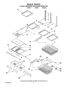 07 - Shelf Parts parts for Maytag Refrigerator MBF2258XEW0 from AppliancePartsPros.com