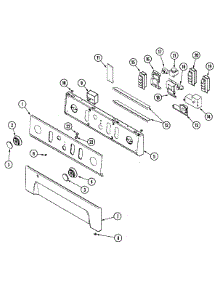 07 - Control Panel (Washer) parts for Maytag Washer Dryer Combo MUG2000AWW from AppliancePartsPros.com