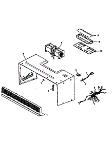 03 - Outercase Assy parts for Amana Microwave MVH210E / P1184202M from AppliancePartsPros.com