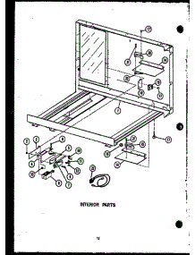 04 - Interior Parts parts for Amana Microwave MVP211 from AppliancePartsPros.com