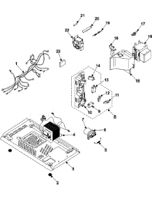 03 - Internal Control / Latch Asy / Base parts for Samsung Microwave MW1080STA from AppliancePartsPros.com