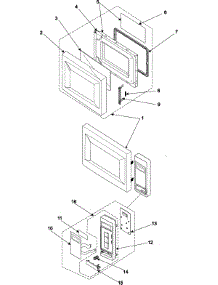 02 - Control Panel / Door Assembly parts for Samsung Microwave MW5592W/XAA from AppliancePartsPros.com
