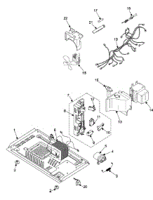 03 - Internal Control / Latch Assy / Base parts for Samsung Microwave MW730BB from AppliancePartsPros.com