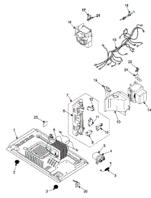 03 - Internal Control / Latch Assy / Base parts for Samsung Microwave MW7695GS from AppliancePartsPros.com