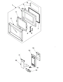 02 - Control Panel / Door Assembly parts for Samsung Microwave MW945WB from AppliancePartsPros.com
