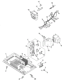 03 - Internal Control / Latch Assy / Base parts for Samsung Microwave MW965WB from AppliancePartsPros.com