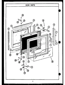 02 - Door Parts parts for Amana Microwave MWP211 from AppliancePartsPros.com