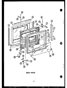 03 - Door Parts parts for Amana Microwave MWR213 from AppliancePartsPros.com