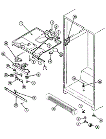 03 - Fresh Food Compartment parts for Admiral Refrigerator MX400 from AppliancePartsPros.com