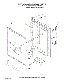 05 - Refrigerator Door Parts parts for Maytag Refrigerator MBR2258XES0 from AppliancePartsPros.com