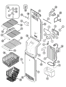 05 - Freezer Compartment parts for Admiral Refrigerator MZ2727EEGW from AppliancePartsPros.com