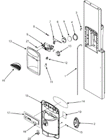 07 - Fountain parts for Maytag Refrigerator MZD2663KEB from AppliancePartsPros.com