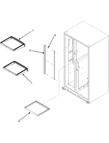 16 - Refrigerator Shelves parts for Maytag Refrigerator MZD2663KES from AppliancePartsPros.com