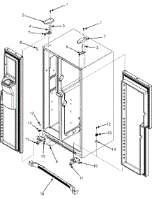 12 - Hinges & Toe Grille parts for Maytag Refrigerator MZD2663KEW from AppliancePartsPros.com