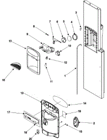 08 - Fountain parts for Maytag Refrigerator MZD2665HEB from AppliancePartsPros.com