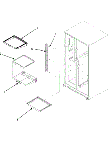 17 - Refrigerator Shelves parts for Maytag Refrigerator MZD2665HEQ from AppliancePartsPros.com