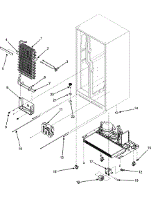 07 - Evaporator Assy. / Rollers / Water Tank parts for Maytag Refrigerator MZD2665HES from AppliancePartsPros.com