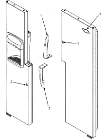 12 - Handles (Mzd2665hes) parts for Maytag Refrigerator MZD2665HES from AppliancePartsPros.com