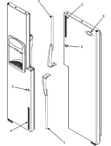 12 - Handles (Mzd2667heb / Q / W) parts for Maytag Refrigerator MZD2667HEQ from AppliancePartsPros.com