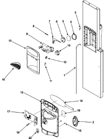 07 - Fountain parts for Maytag Refrigerator MZD2669KEQ from AppliancePartsPros.com