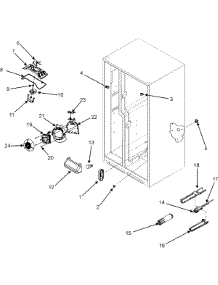 05 - Evap Fan / Convection Fan / Crisp Lt / Filter parts for Maytag Refrigerator MZD2669KES from AppliancePartsPros.com