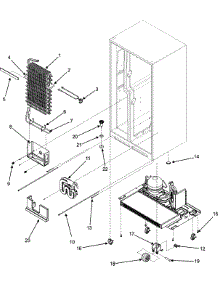 06 - Evaporator Assy. / Rollers / Water Tank parts for Maytag Refrigerator MZD2669KES from AppliancePartsPros.com