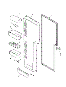 07 - Fresh Food Inner Door parts for Maytag Refrigerator MZD2752GRB from AppliancePartsPros.com