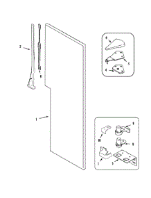 08 - Fresh Food Outer Door parts for Maytag Refrigerator MZD2752GRQ from AppliancePartsPros.com