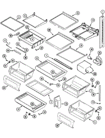 11 - Shelves & Accessories parts for Maytag Refrigerator MZD2766GEW from AppliancePartsPros.com