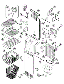 04 - Freezer Compartment parts for Maytag Refrigerator MZD2768GEQ from AppliancePartsPros.com