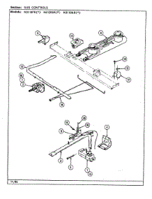 05 - Gas Controls (N3110krx) parts for Norge Range N3110KRA from AppliancePartsPros.com