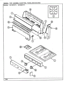 07 - Top Assembly / Control Panel parts for Norge Range N3110PPA from AppliancePartsPros.com