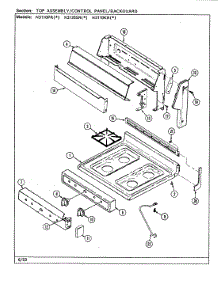 05 - Top Assembly / Control Panel parts for Norge Range N3110PRA from AppliancePartsPros.com