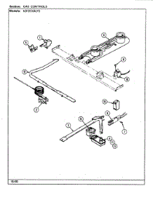 03 - Control System (N3121xrx) parts for Norge Range N3121XRA from AppliancePartsPros.com