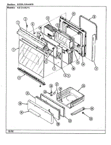 06 - Door / Drawer (N3121xrx) parts for Norge Range N3121XRA from AppliancePartsPros.com