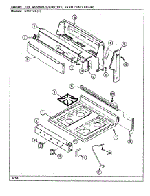 07 - Top Assembly (N3121xrx) parts for Norge Range N3121XRW from AppliancePartsPros.com
