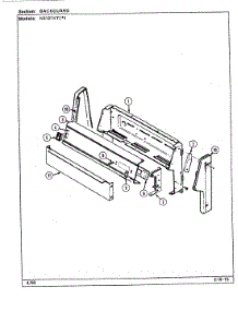 03 - Control Panel parts for Norge Range N3121XTA from AppliancePartsPros.com