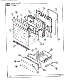 04 - Door / Drawer parts for Norge Range N3121XTA from AppliancePartsPros.com