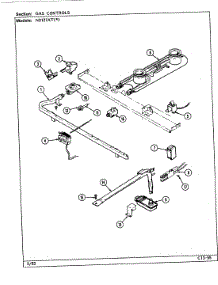 05 - Gas Controls parts for Norge Range N3121XTW from AppliancePartsPros.com