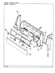 02 - Control Panel parts for Norge Range N3422PRW from AppliancePartsPros.com