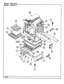 05 - Oven / Base parts for Norge Range N3438SRA from AppliancePartsPros.com