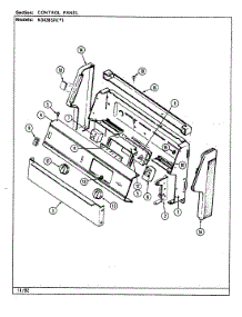 02 - Control Panel parts for Norge Range N3438SRW from AppliancePartsPros.com