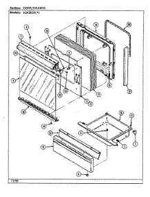 03 - Door / Drawer parts for Norge Range N3438SRW from AppliancePartsPros.com