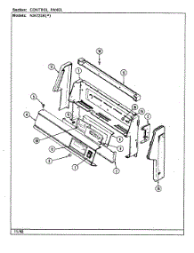 02 - Control Panel parts for Norge Range N3472SRA from AppliancePartsPros.com